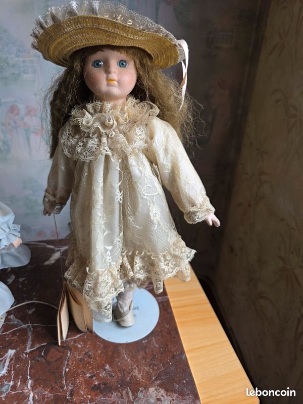Tubayia Poupée victorienne en porcelaine - Pour fille - En céramiqu