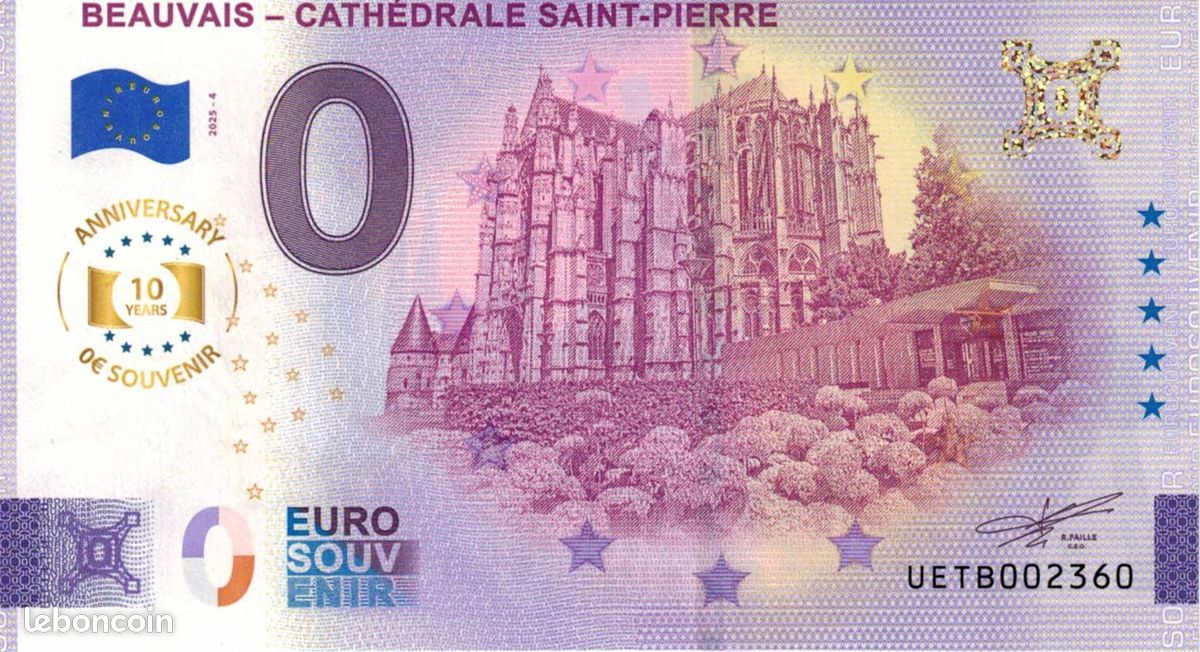 Billet 0 Euro Souvenir - La tour de Pise - Italie 2022