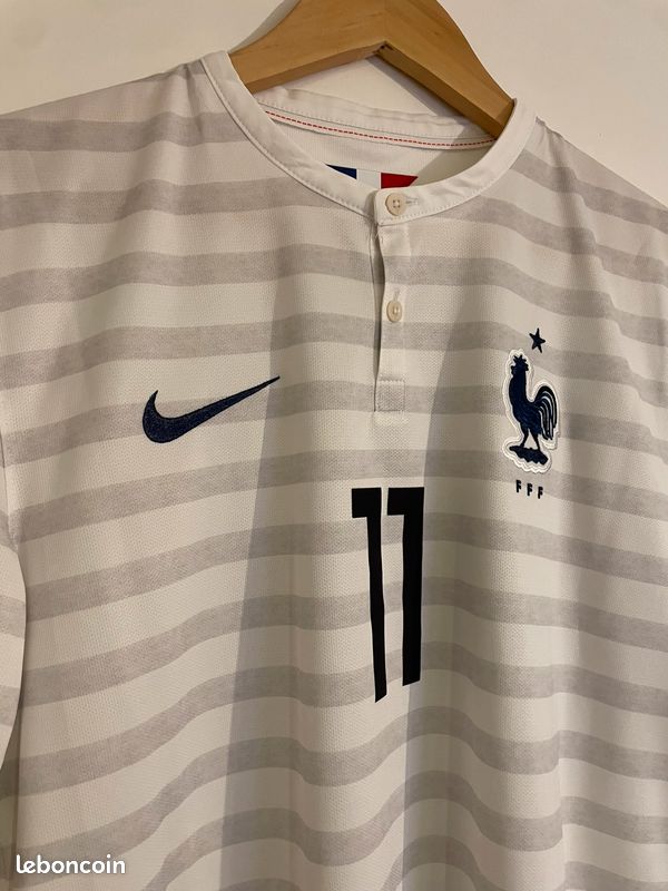 Flocage Officiel Footpress – France Griezmann – Maillot Extérieur Junior 2014 – Bleu – Neuf