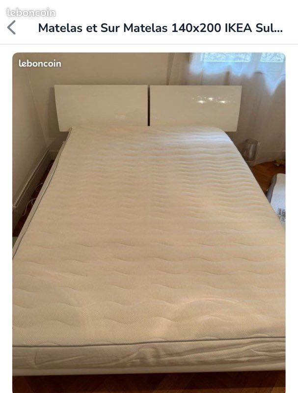 Matelas IKEA 140cmx200cm (image 1)