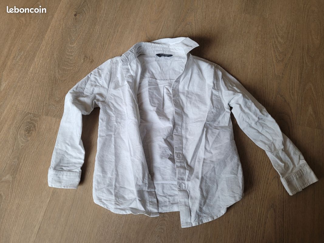 Chemise Habillée Garçon Manches Longues Nordstrom - Taille 5, Coupe Ajustée, Très Bon état
