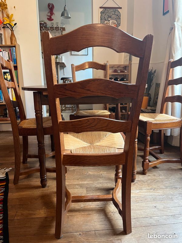 Chaises en bois x4 (image 5)