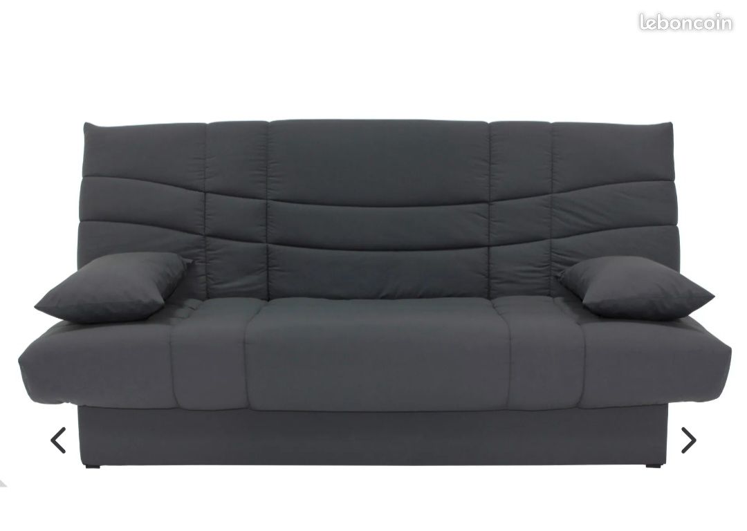 Banquette-lit clic-clac PORTO gris – Très bonne état (image 2)