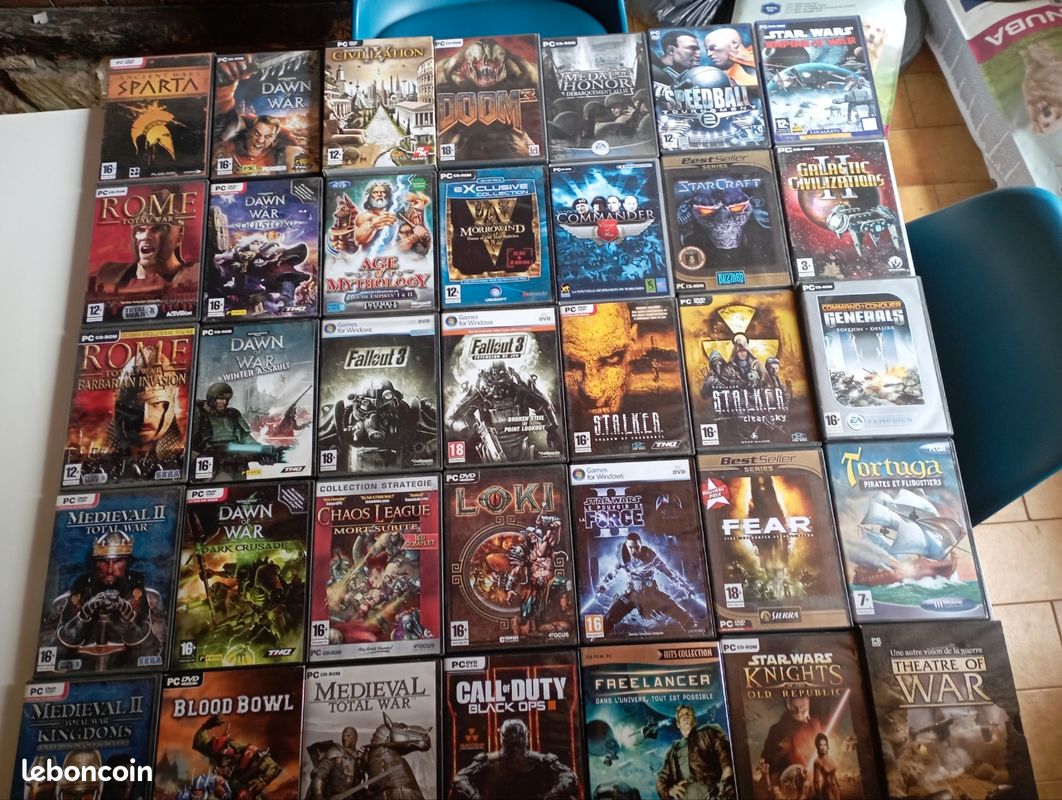 Super Lot De 102 Jeux Vidéo Pour PC - Comme Neuf