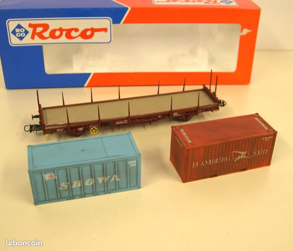 Wagon Ho Roco 47096 – Neuf, En Boîte, Modèle Réduit Train