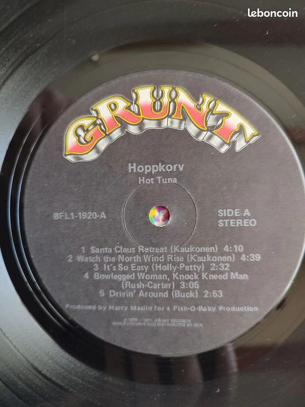 Vinyl 33 Tours Hot Tuna - HoppKorv (image 3)