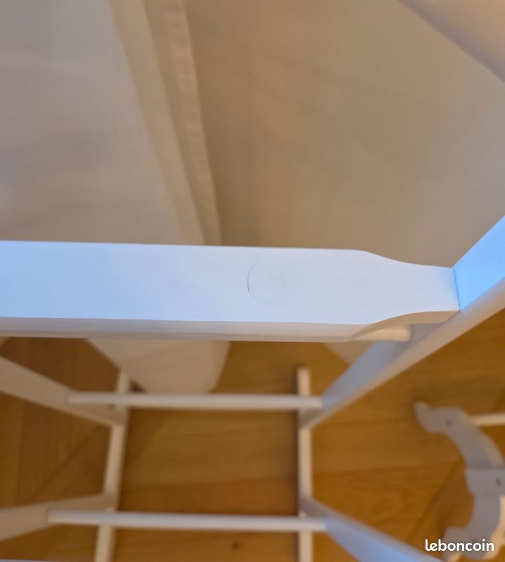 2 valets vêtement en bois blanc (image 6)