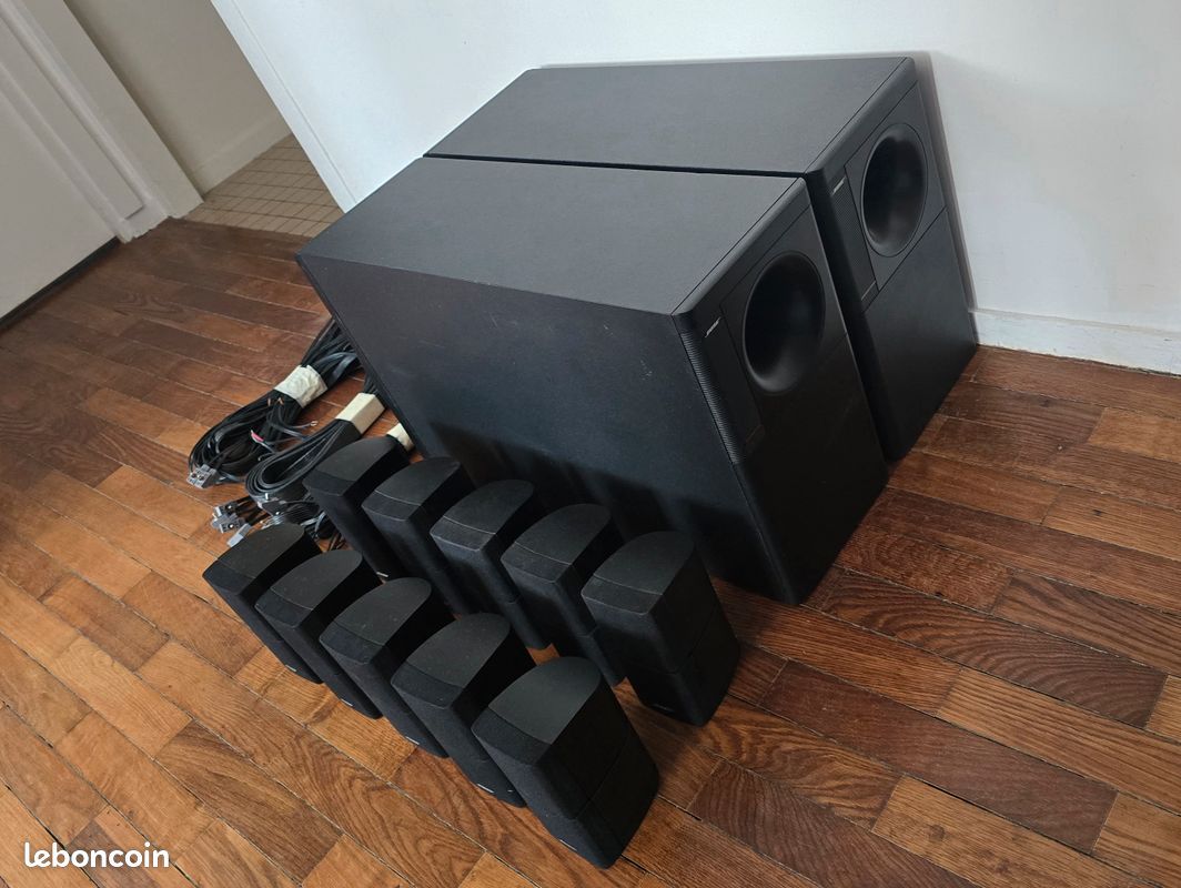 BOSE DOUBLE CUBE Speaker X2 In Black, Acoustimass And Lifestyle EUR 114,84 - FR