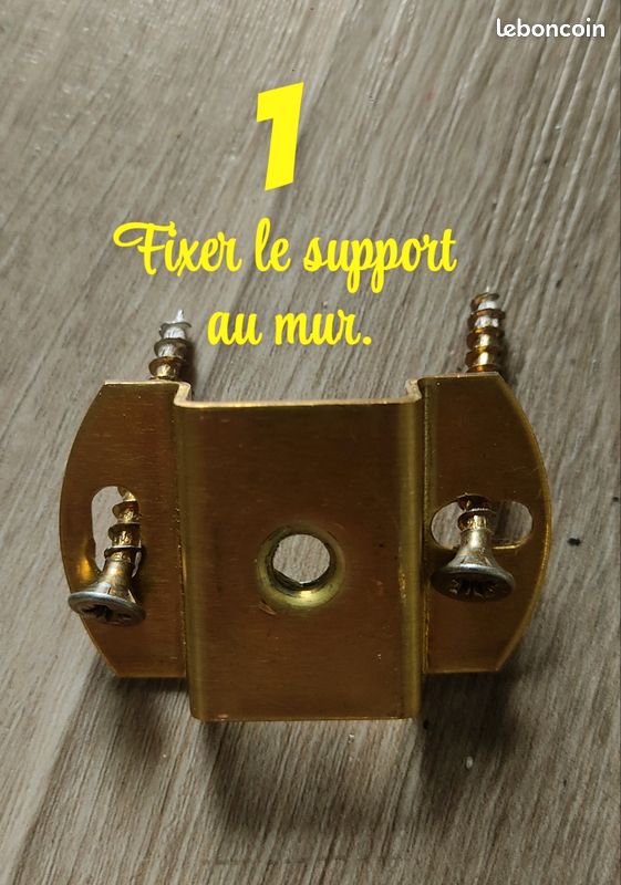 A SAISIR 9 PATÈRES PORTE MANTEAU OU SERVIETTES VÉRITABLE ACIER INOXYDABLE 8e/pièce (image 5)