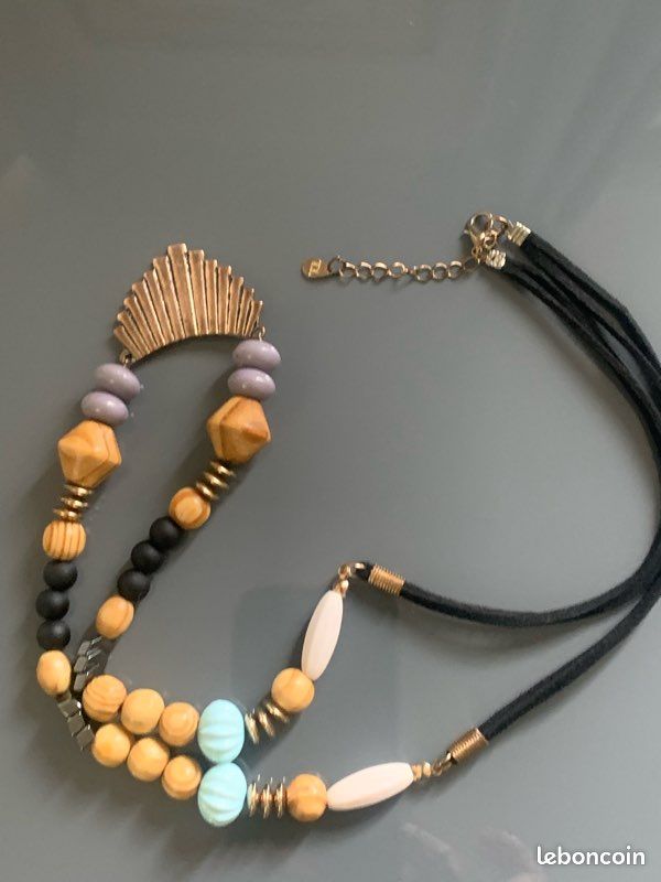Collier sautoir ethnique signé (image 7)