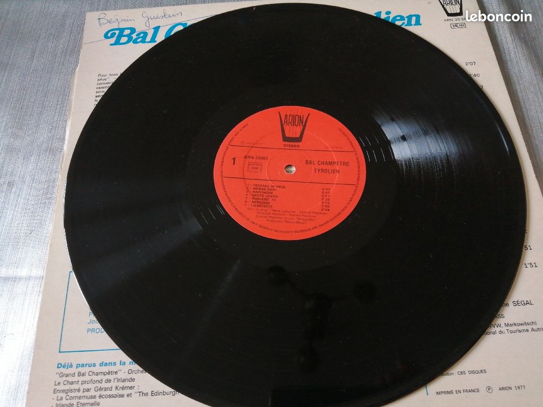 Vynil 33 tours " Bal champêtre Tyrolien" (image 3)