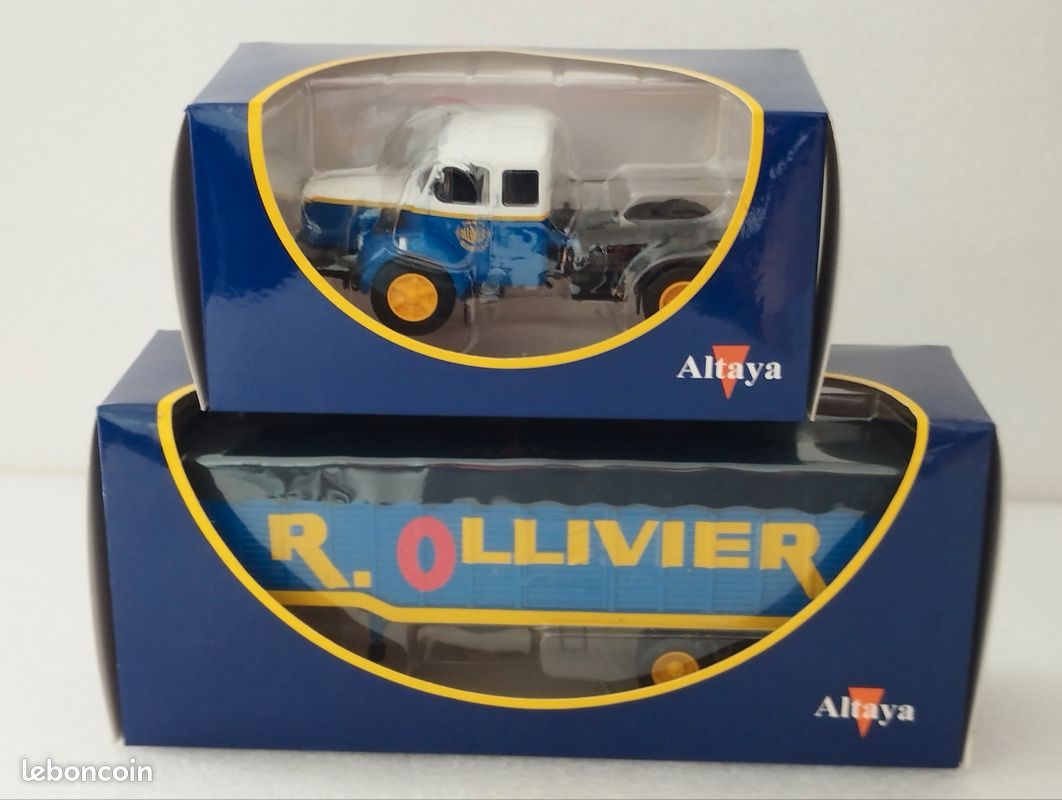 Odeon BERLIET TLM avec Semi-REMORQUE CITERNE Azur
