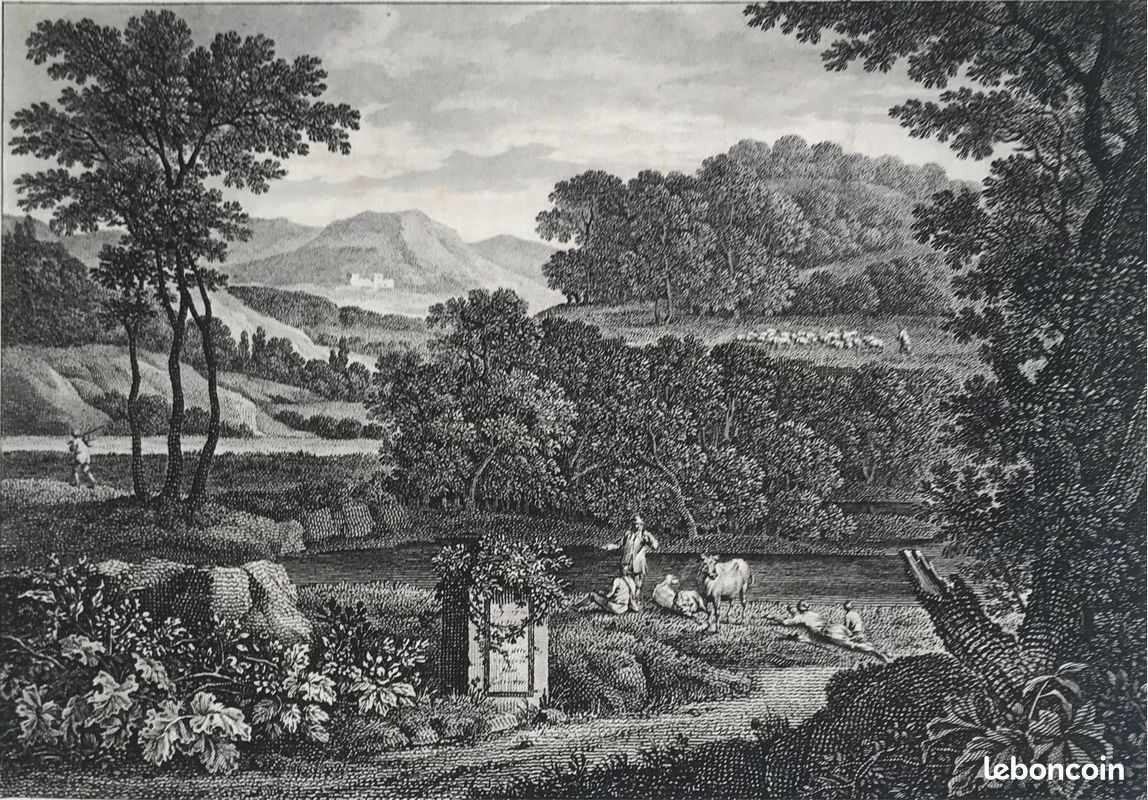 Van der meer 1659-1702 Gravure - œuvre pastorale / Paysage (image 2)