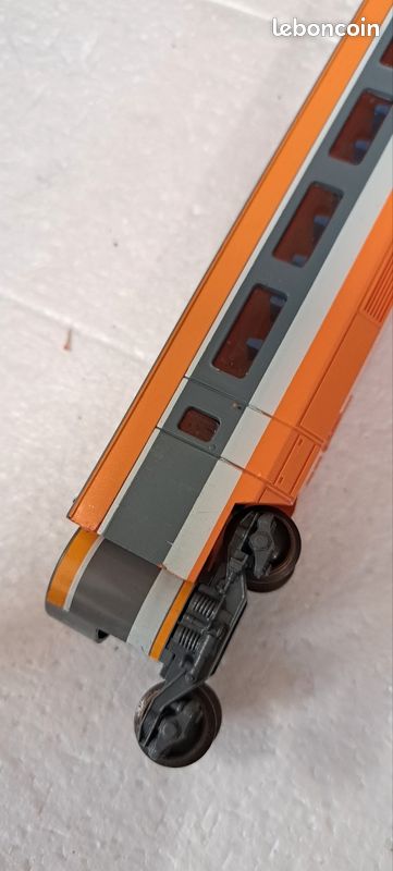 AQ524 JOUEF HO 1/87 WAGON PLAT TP GRIS ATTELAGE A CROC SNCF REF