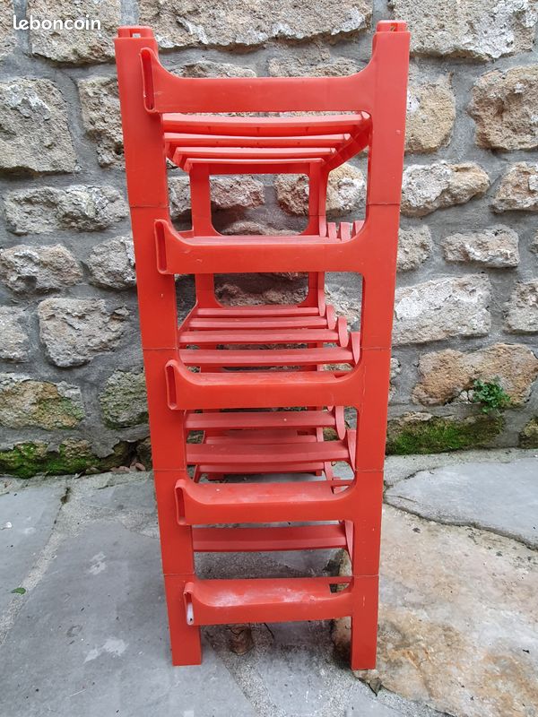Casier à bouteilles vintage orange (image 4)