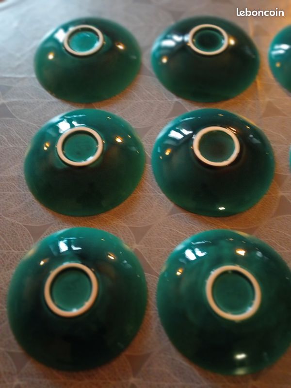 Annonce réservée à "Mercredi" Assiettes creuses en faïence de Charolles - Lot de 12 pièces (image 9)