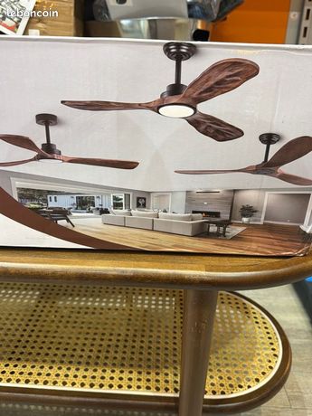Ventilateur Plafond Morea 152cm Bois Noyer Faro 33511