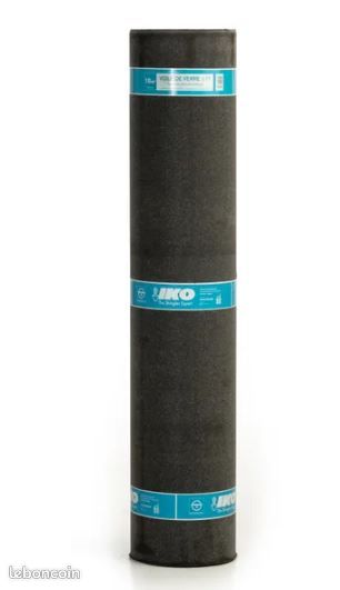 Voile de verre Sous-couche bitumineuse 3 tt noir l.1 x L.10 m (chape bitume) (image 2)
