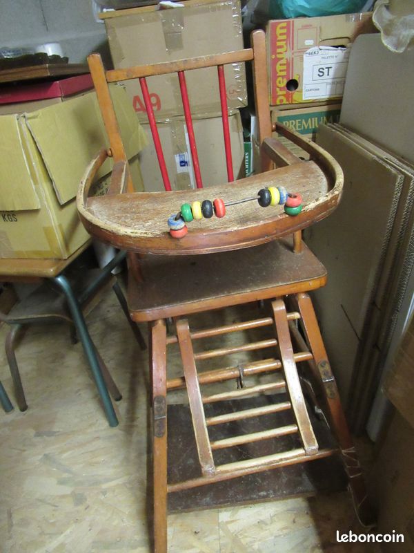 Chaise haute ancienne (image 2)