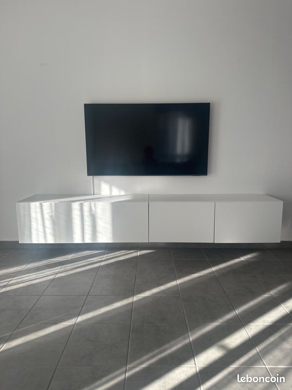 Meuble tv besta blanc IKEA (image 1)