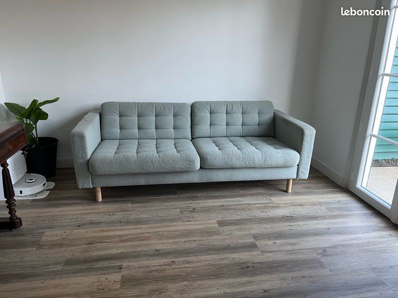 Canapé IKEA LANDSKRONA 3 places – vert clair (image 1)