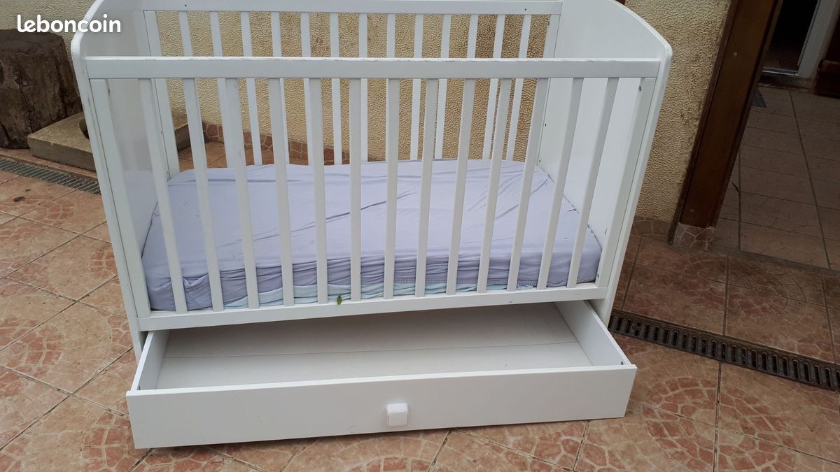 Lit bébé + matelas epeda (image 1)