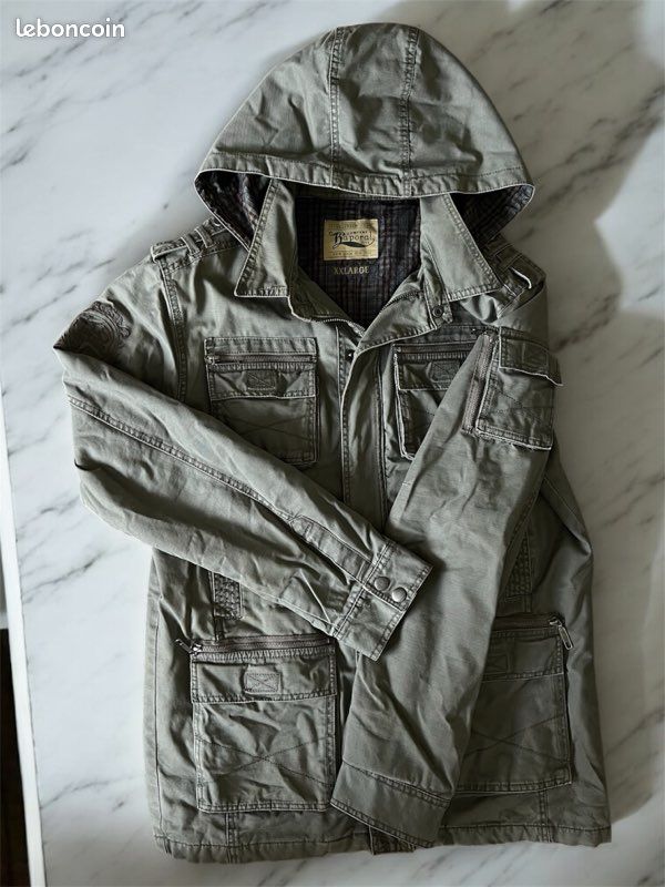 Parka kaki kaporal homme Vêtements