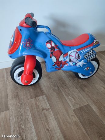King Jouet Porteur Moto Spiderman Moto Enfant Jeux Jouets