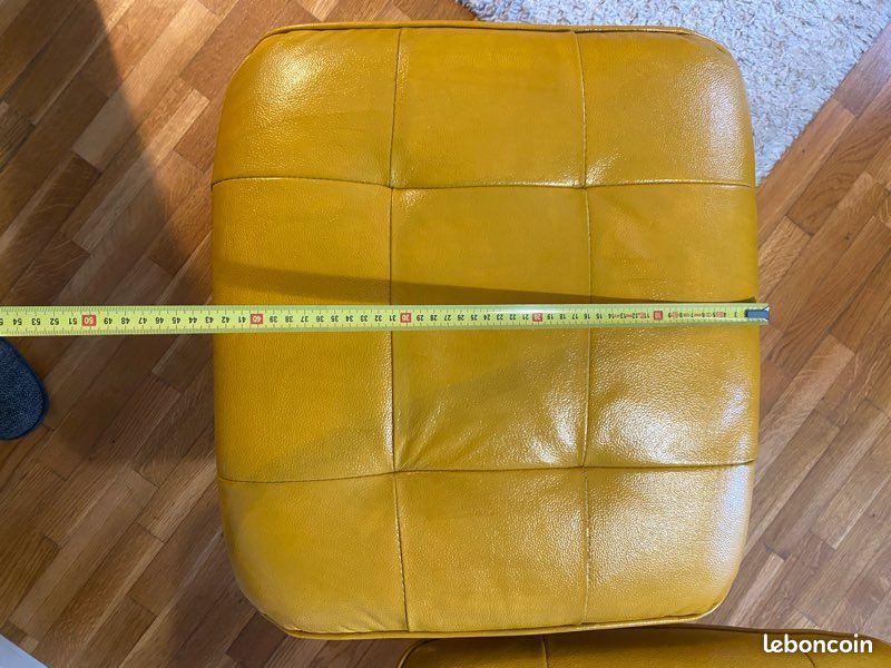 Paire de repose-pieds / poufs vintage scandinaves années 70 – rénovés (image 9)