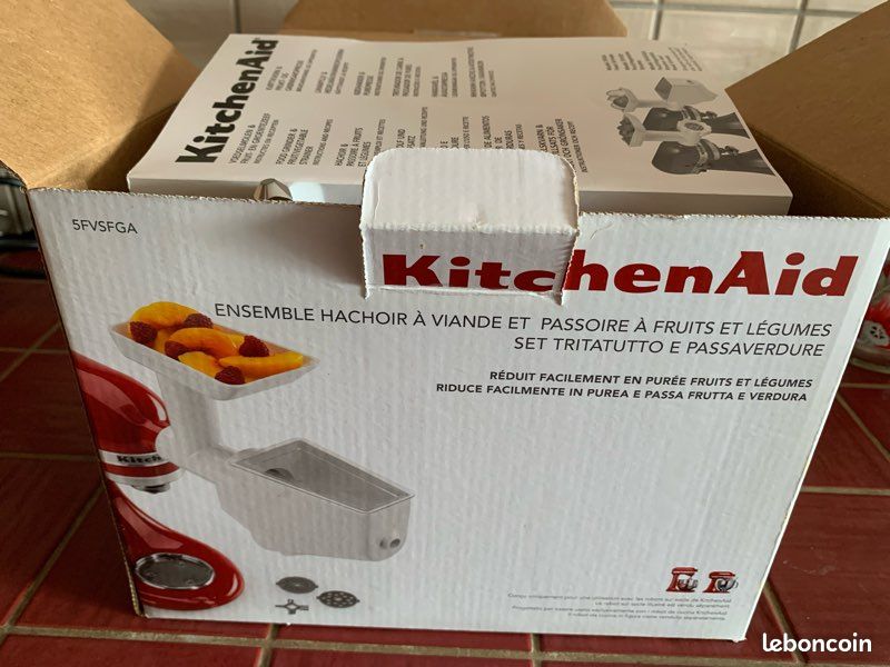 Ensemble kitchenaid hachoir et passoire à fruits et légumes neuf (image 13)