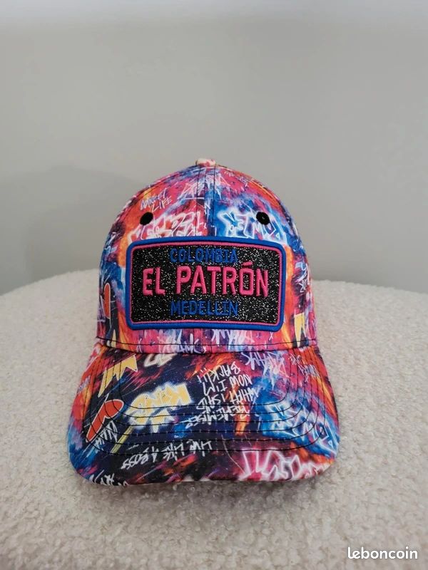 Casquette enfant SKR graffiti multicolore El Patrón Medellín (image 1)
