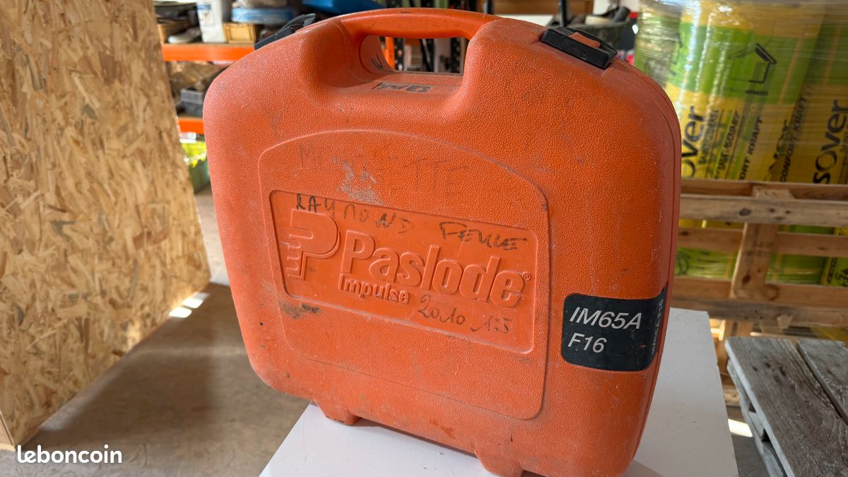 Cloueur de finition Paslode Impulse IM65A F16 - Kit Complet - Bricolage