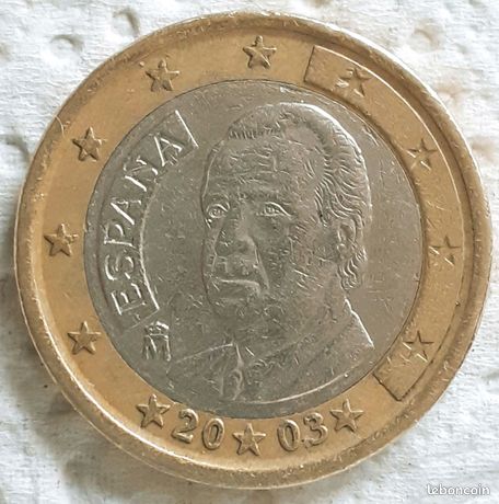 Piece 1 Euro Espagne 2003 pas cher - Meilleures ofes sur le neuf et l'occasion