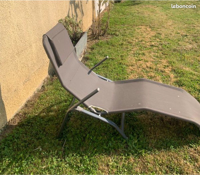 Transat bain de soleil de jardin (image 2)