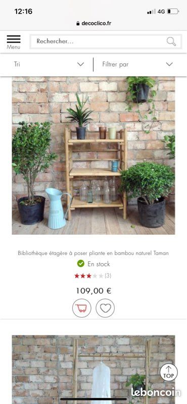 Étagère en bambou pliante (image 2)