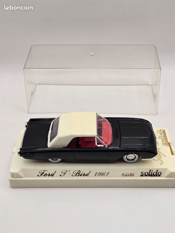 Modèle Réduit Ford Thunderbird 1961 Solido - Cabriolet Bleu - Échelle 1:43 - Occasion