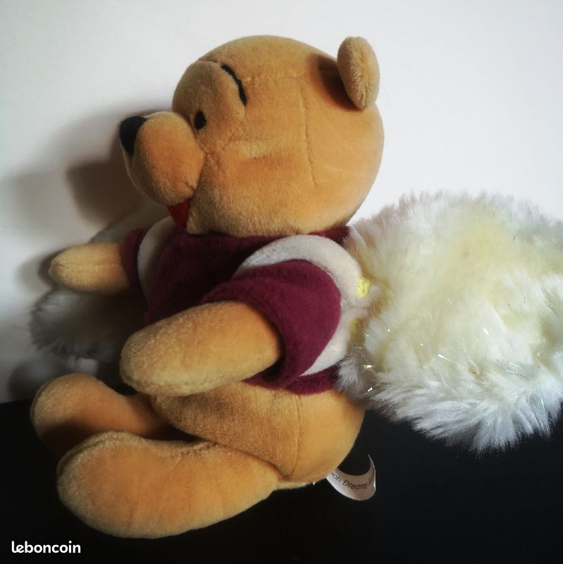 Petite Peluche Vintage Winnie L'Ourson Ange "Pooh Dreams Wings" (image 3)
