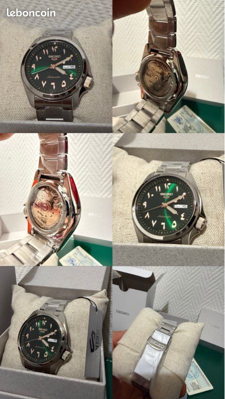 Seiko dial Arabic Green (image 6)