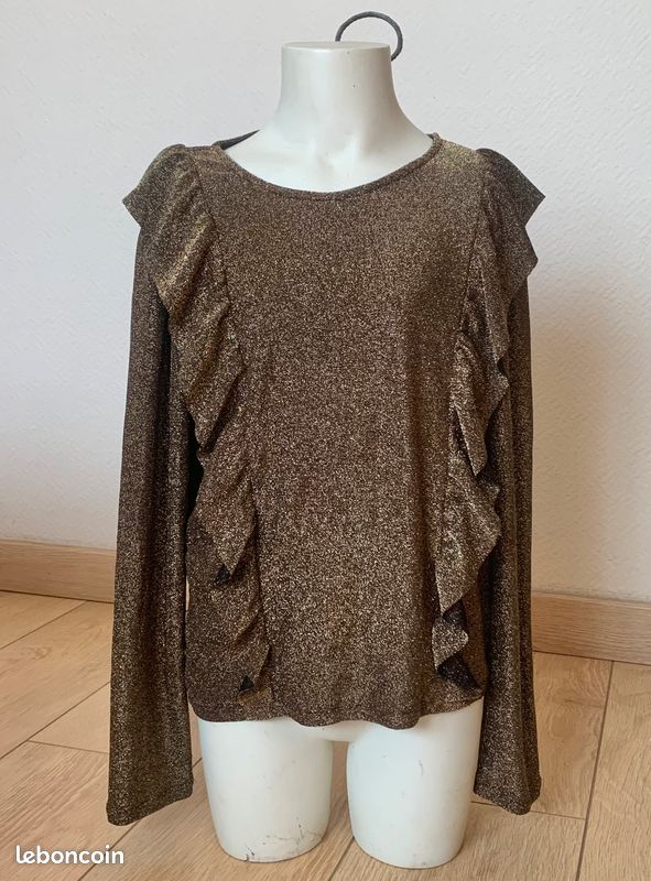 Pull léger Pailleté fille 10 ans Kiabi (image 1)