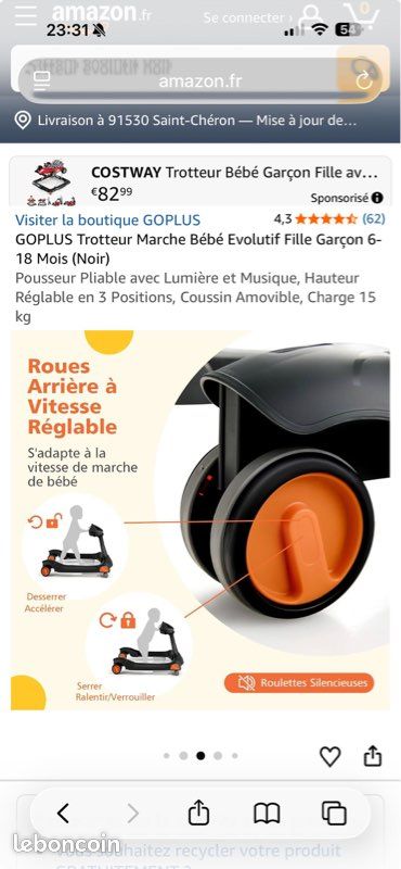 Trotteur bébé évolutif (image 4)