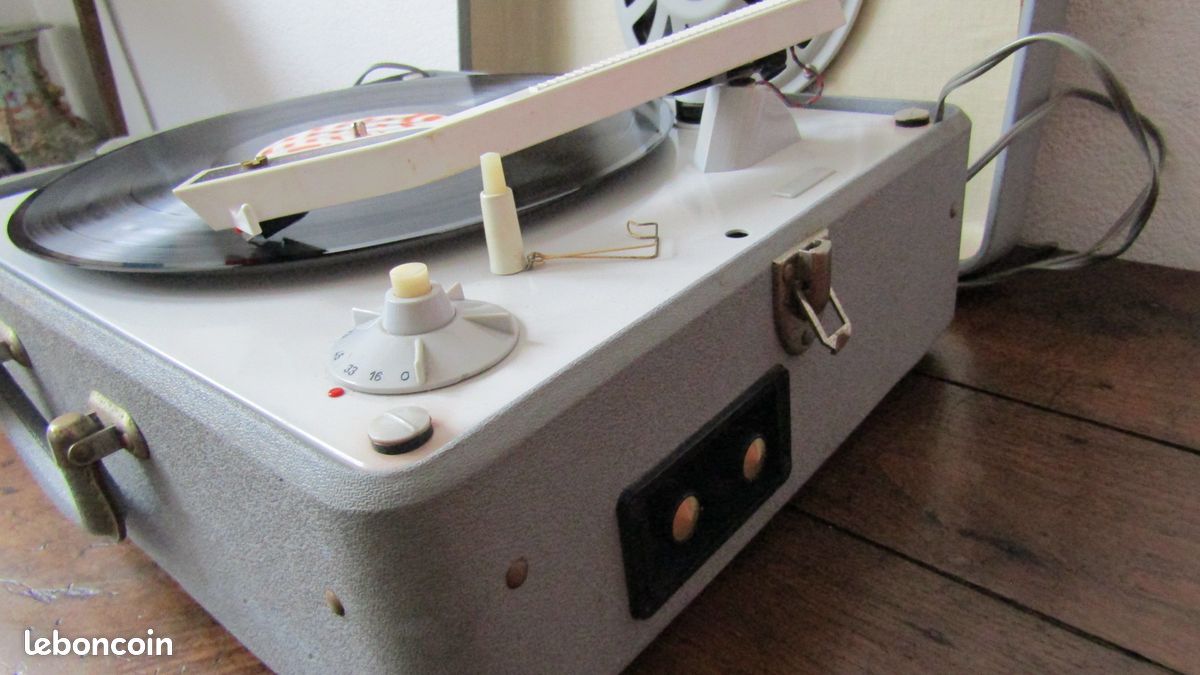 Valise électrophone Melovox - Tourne-disque - À Réviser (bras HS)