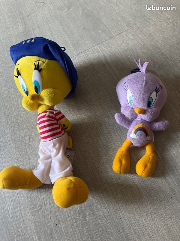 Lot de 2 peluches titi (image 1)
