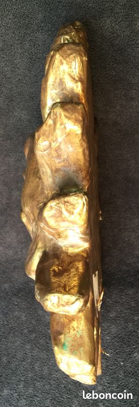Soleil en papier mâché doré - à accrocher (image 4)