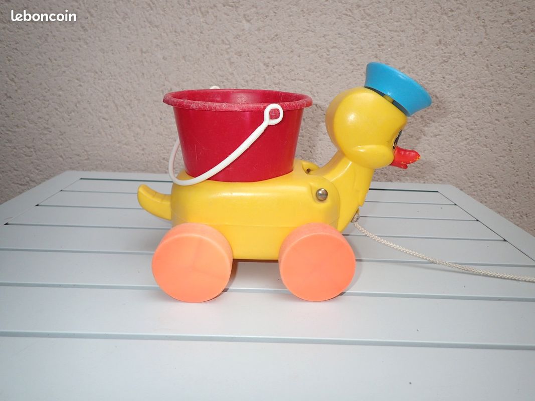 Jouet vintage Canard à tracter marque Clairbois, années 60-70 (image 3)