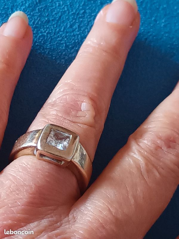 Bague Ancienne En Argent Massif 925 - Occasion, Style Vintage - Bijou Unique à Personnaliser