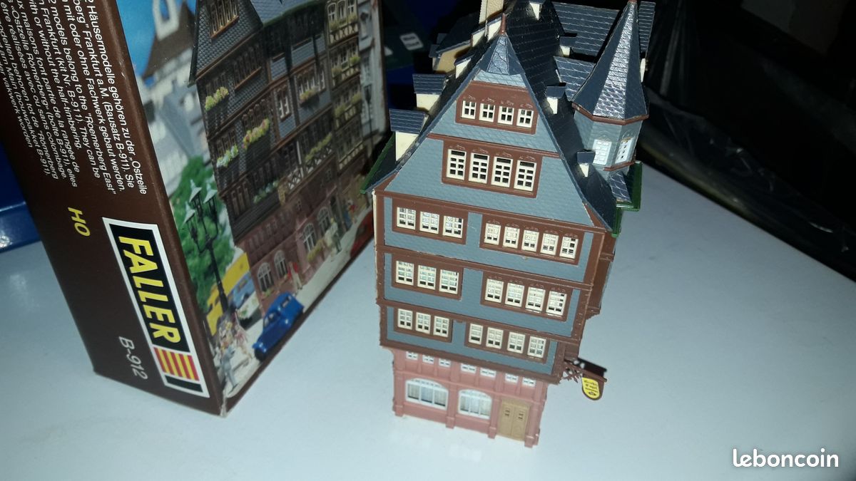 Faller ho maquette commerce magasin maison immeuble mitoyen 2 facade diorama decor train - Collection