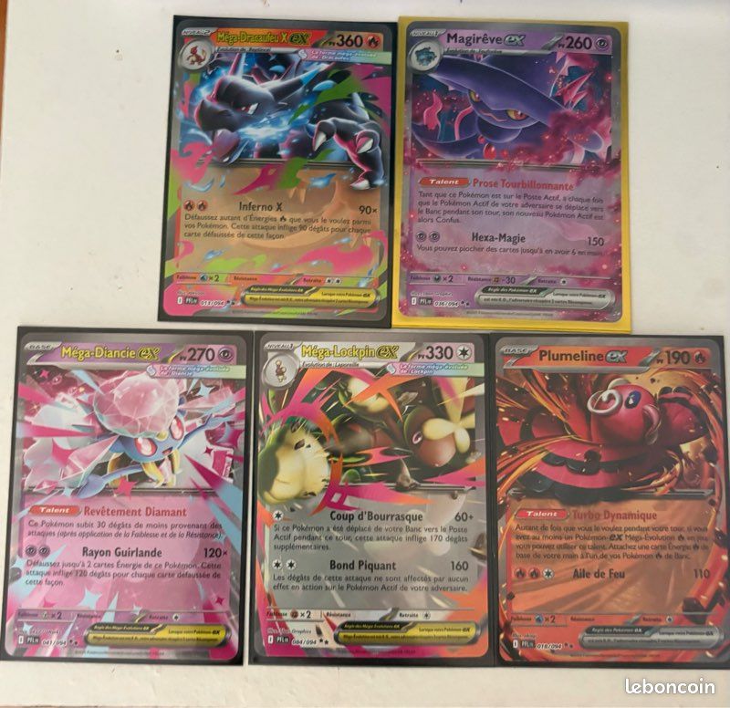 Carte Pokémon flamme fantasmagorique type ex (image 1)
