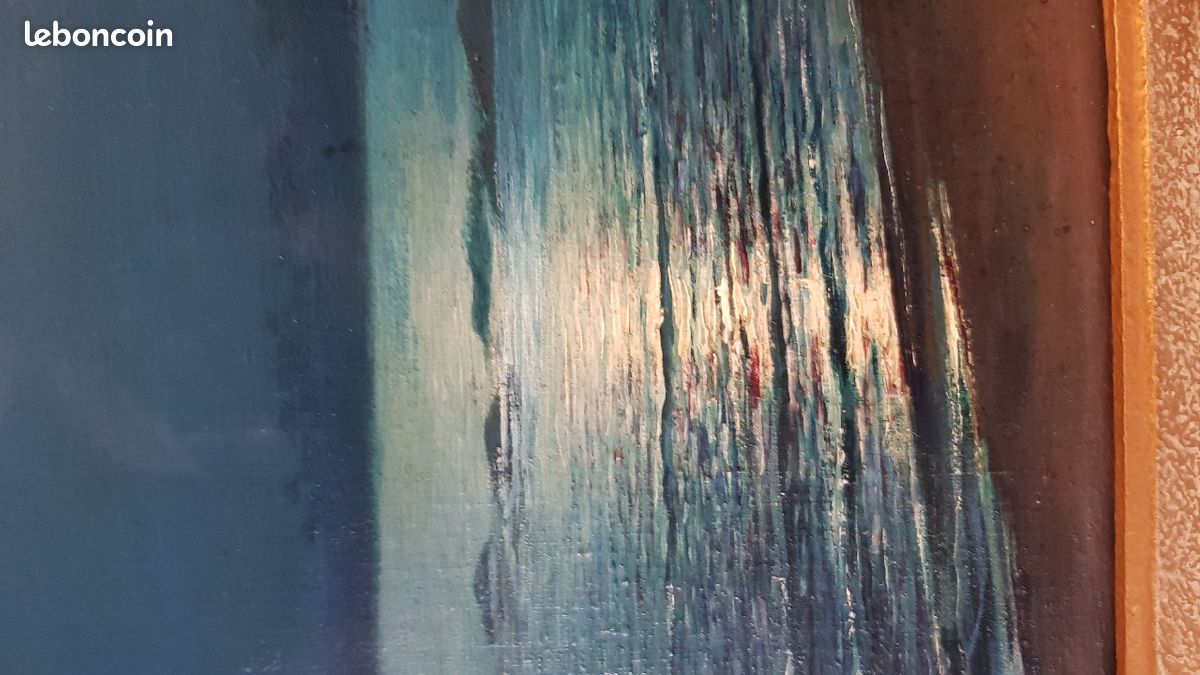 20ième siècle peinture huile signée (image 6)