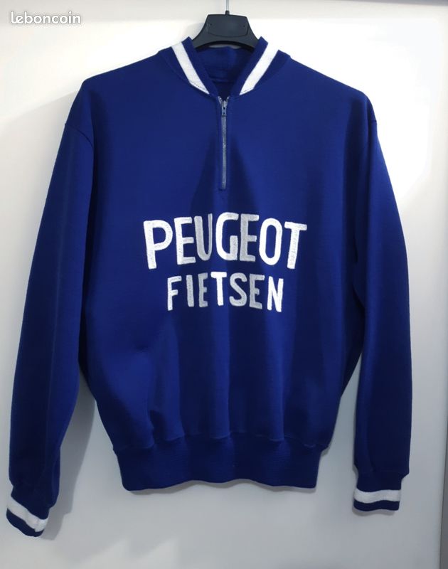 Maillot Cycliste Vintage C.C.I.M AU TOUR DE FRANCE - Caisse D'Epargne PEUGEOT, Taille M