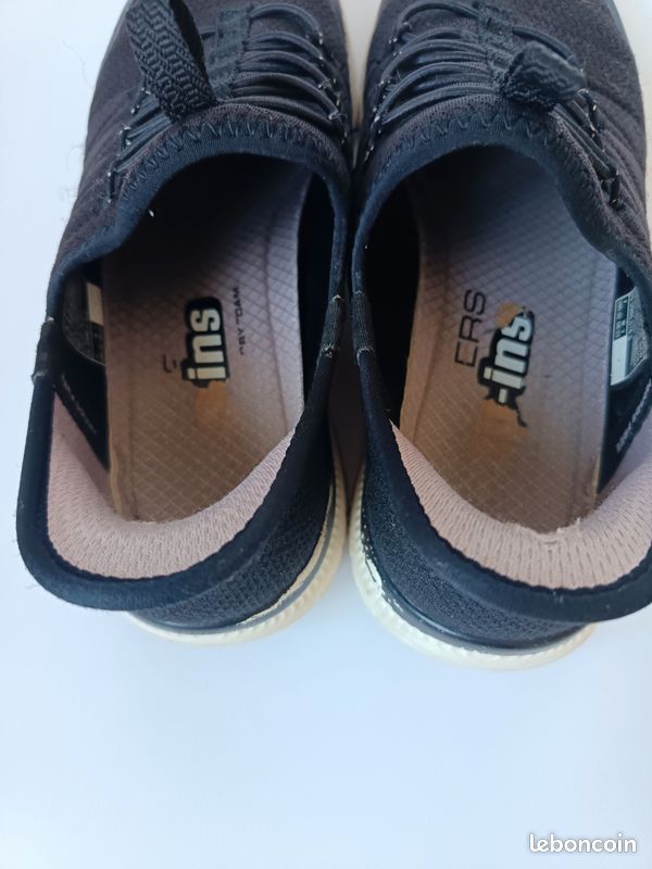 Chaussures baskets fille skechers slip-ins noir 35 (image 7)